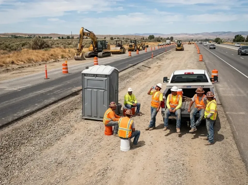 highway-road-construction-crew-007 — frequently asked questions, Porta Potty and Restroom Rentals in Canadian Lakes, MI